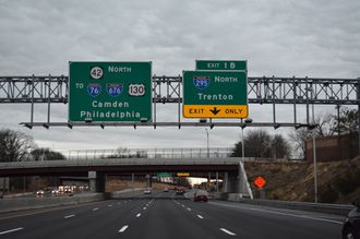 Route 42 north at I-76/295 - Bellmawr, NJ