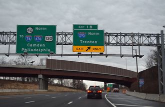 Route 42 north at I-76/295 - Bellmawr, NJ