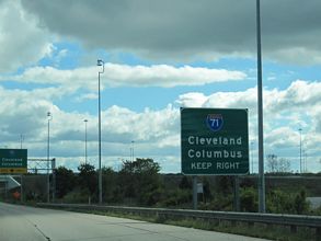 US 224 east at I-71/76 - Westfield Center, OH