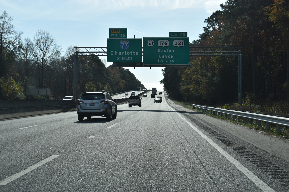 I-26 east at I-77 - Cayce, SC