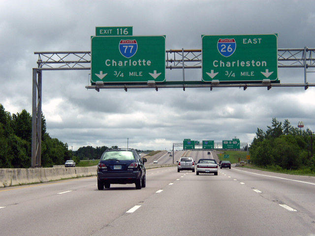 I-26 east at I-77 - 2003