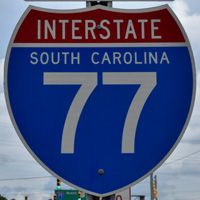 Interstate 77 shield representation