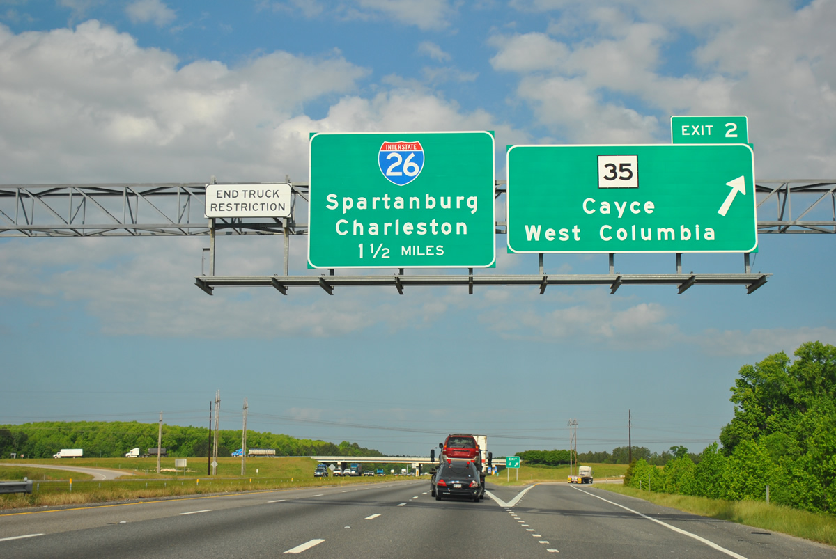 I-77 south at S.C. 35 - Cayce
