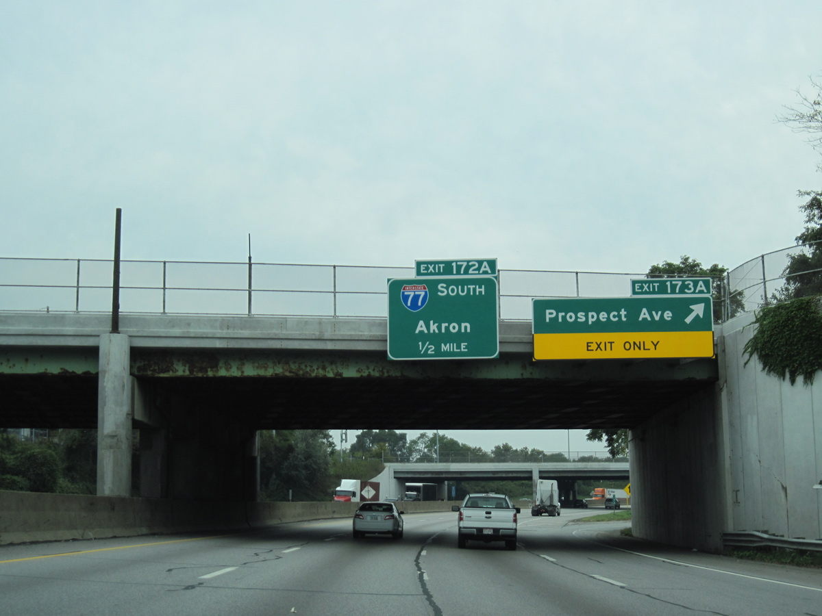 I-90 west a half mile from I-77 south