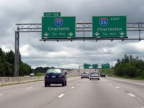 I-26 east at I-77 - 2003
