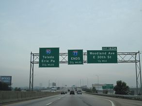 I-77 north 1.5 miles from I-90