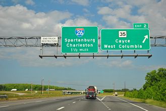 I-77 south at S.C. 35 - Cayce