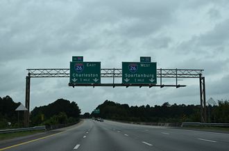 I-77 south at I-26 - Cayce, SC