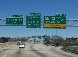 I-90 east at I-77 - 2006