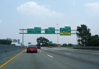 I-90 east at I-77 - 2006