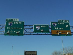 I-90 west at I-77 - 2002