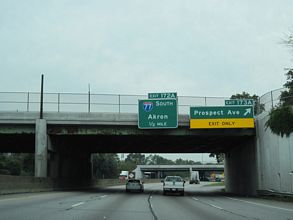 I-90 west a half mile from I-77 south