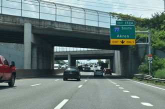 9 photos added of the north end in Cleveland from 07/23/24.
Updated the history of I-77 based on research with the AASHTO Route Numbering Archive, outlining 1957/58 Interstate Route Number assignments. Initial plans routed I-77 between Cleveland and Port Huron, MI
