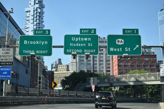 I-78 east at NY 9A - Manhattan