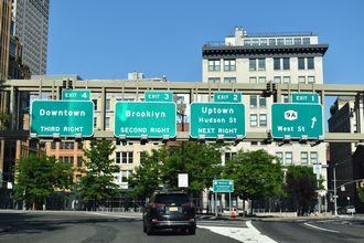 I-78 east at NY 9A - Manhattan