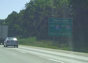 I-81 north at I-78 - Union Twp, PA