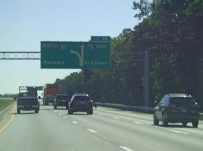 I-81 north at I-78 - Union Twp, PA