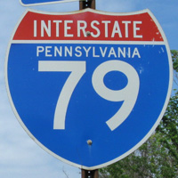 Interstate 79 shield representation