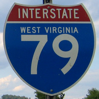 Interstate 79 shield representation