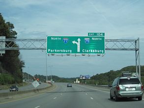 I-77 north at I-79 - Charleston, WV