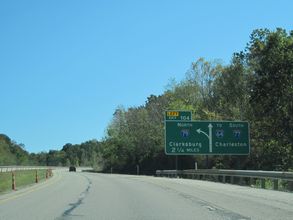 I-77 south at I-79 - Charleston, WV