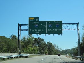 I-77 south at I-79 - Charleston, WV