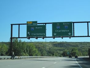 I-77 south at I-79 - Charleston, WV