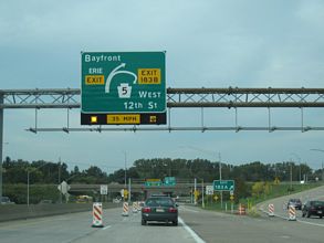 I-79 north at PA 5 - Erie