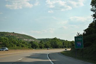 I-79 south at I-77 - Charleston, WV