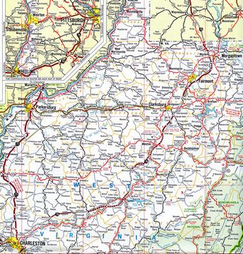 Interstate 79 corridor through northern West Virginia – 1972