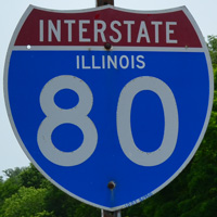 I-80 east at Atkinson, IL