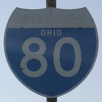 Interstate 80 shield representation