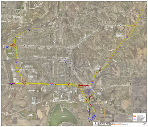 I-80 Council Bluffs, IA Project Map
