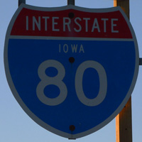 I-280/US 61 north at I-80 - Davenport, IA