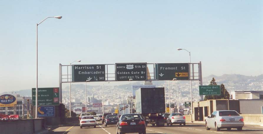 I-80 west at US 101 - 2000