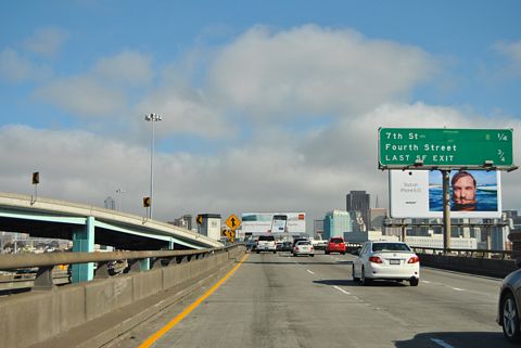 I-80 east after US 101 - San Francisco, CA