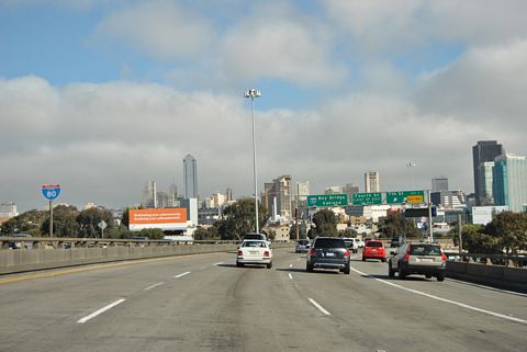 I-80 east after US 101 - San Francisco, CA