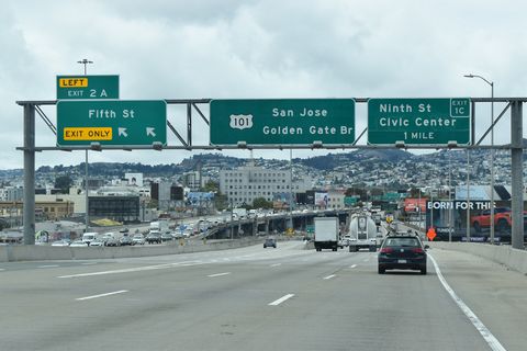 I-80 west at US 101 - San Francisco, CA