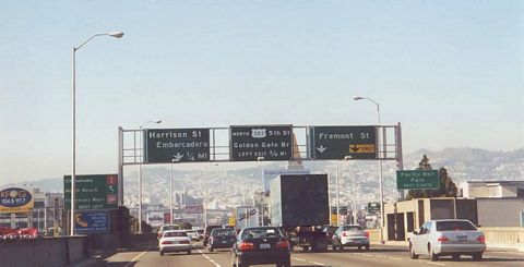 I-80 west at US 101 - 2000