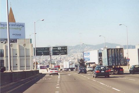 I-80 west at US 101 - 2000