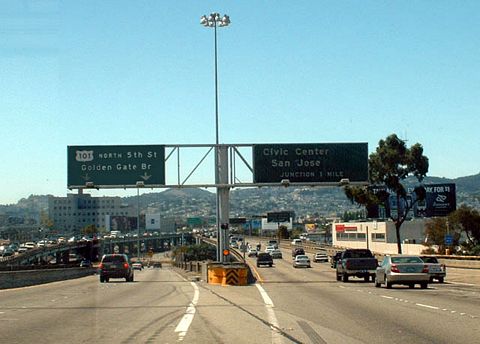 I-80 west at US 101 - 2003