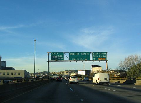 I-80 west at US 101 - 2004