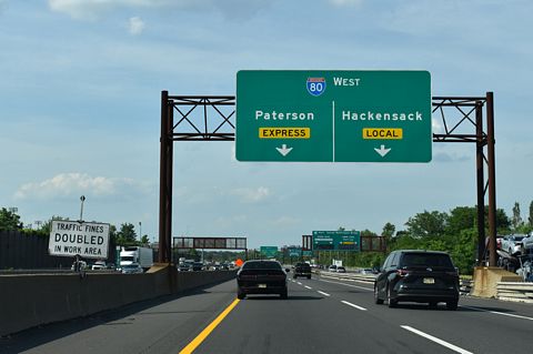 I-95 north at I-80 - Ridgefield, NJ