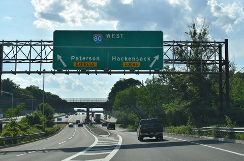 I-95 north at I-80 - Ridgefield, NJ