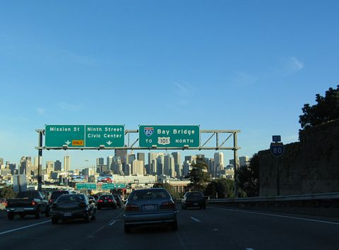 US 101 north at I-80 - 2004
