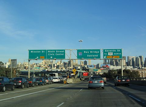 US 101 north at I-80 - 2004