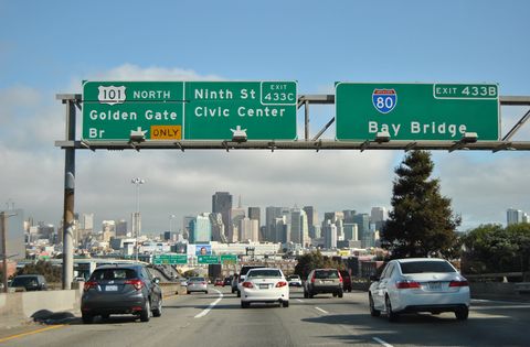 US 101 north at I-80 - San Francisco, CA