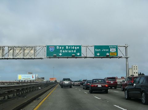 US 101 south at I-80 - San Francisco, CA