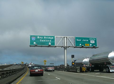 US 101 south at I-80 - San Francisco, CA