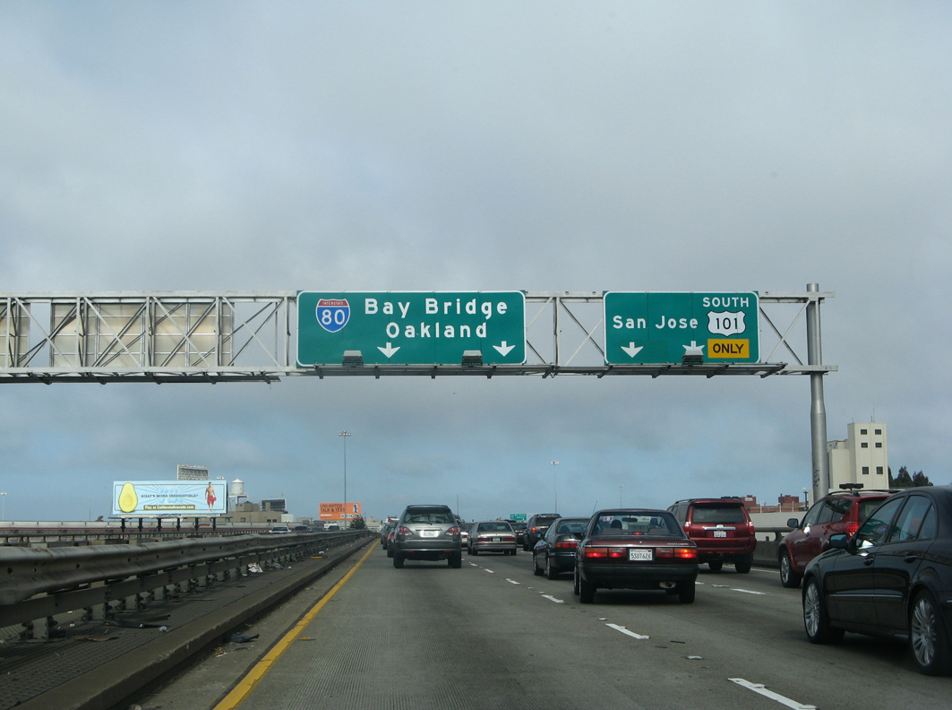 US 101 south at I-80 - San Francisco, CA